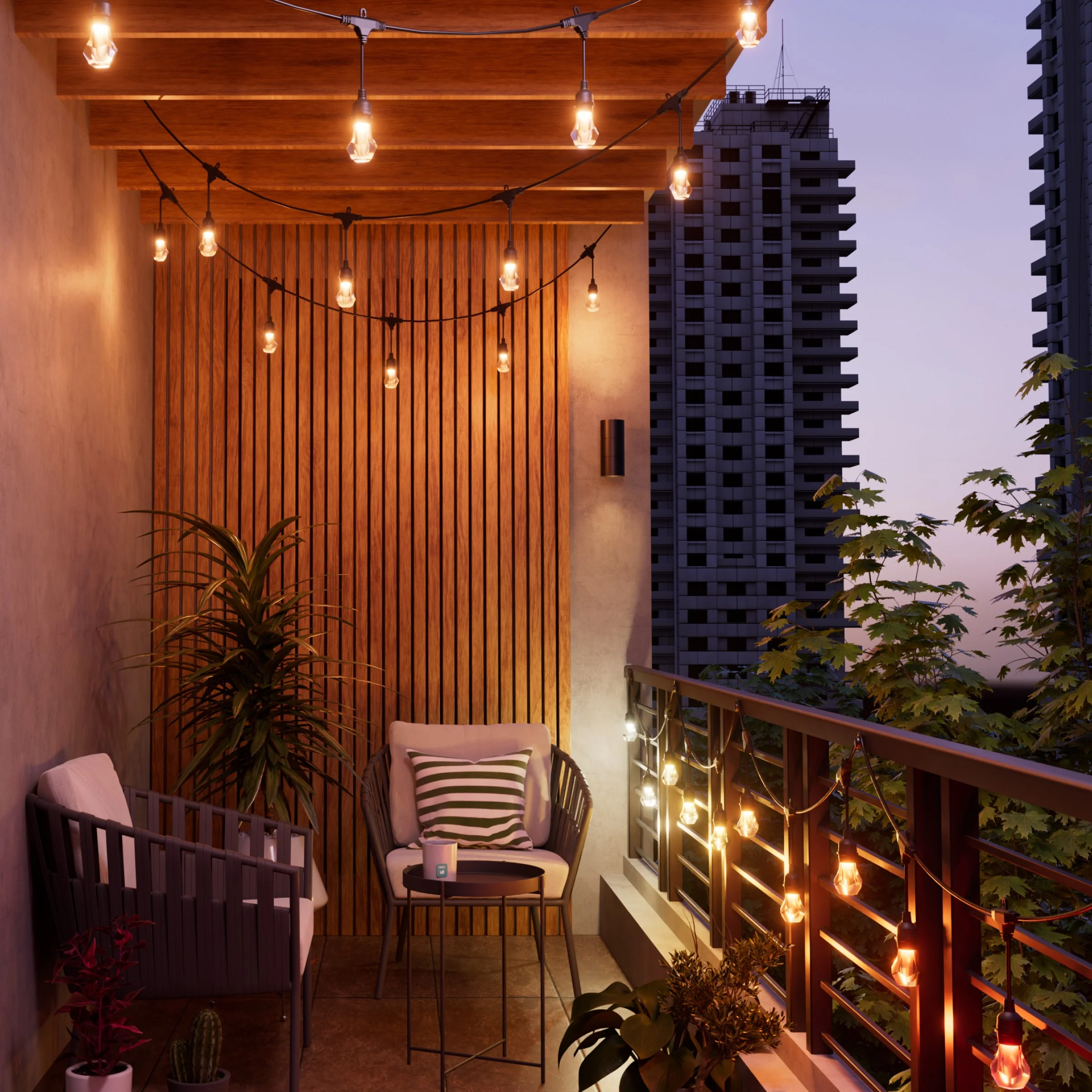 Matter Smart Multicolor Outdoor String Lights Smarter Kit 49ft (15m) - Image 6